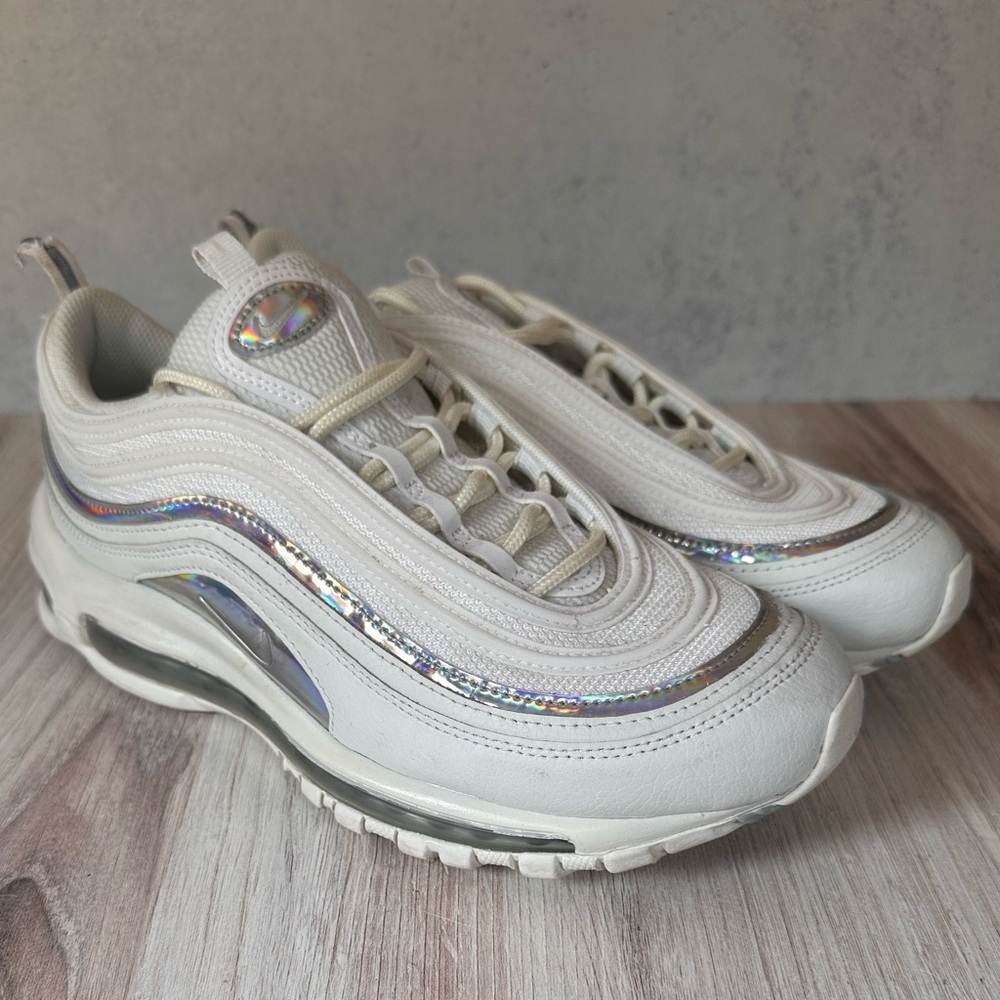 Nike Air Max 97 Holographic Iridescent White womens size 9
